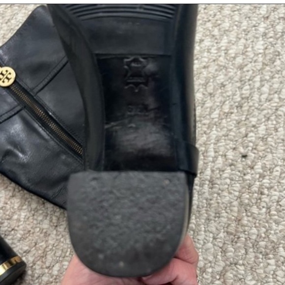 TORY BURCH RIDING HEELED KNEE HIGH BOOTS - Picture 14 of 16